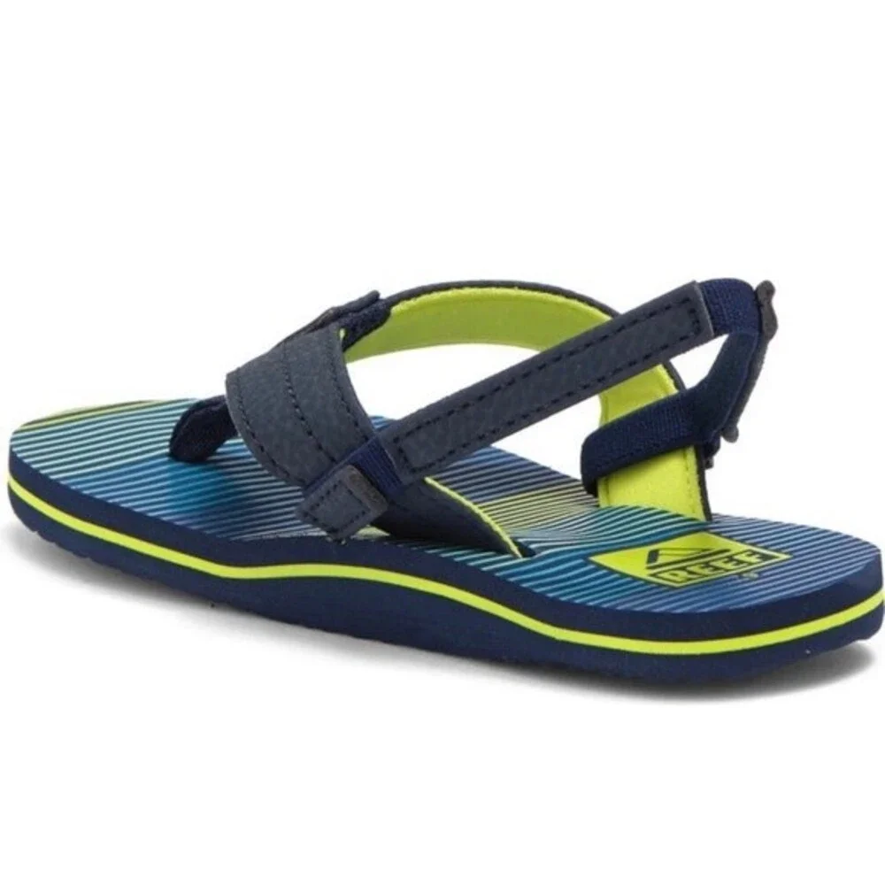NWT Reef Little Boys Unisex Toddler Walkers Water Slingback Slipper Sandal 6